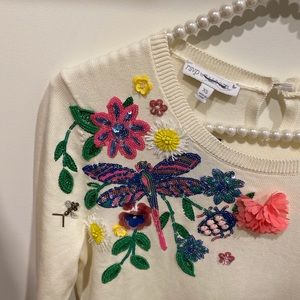 Sweet Crewneck sweater with appliqués